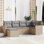 Garden sofa set with beige cushions mix 6 pieces PE rattan by , Garden sets - Ref: Foro24-3226178, Price: 361,41 €, Discount: %