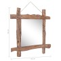 Natural recycled solid wood log mirror 70x70 cm by vidaXL, Mirrors - Ref: Foro24-283934, Price: 115,36 €, Discount: %
