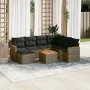 8-piece garden sofa set and gray synthetic rattan cushions by , Garden sets - Ref: Foro24-3226214, Price: 441,05 €, Discount: %