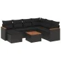 8-piece garden sofa set and black synthetic rattan cushions by , Garden sets - Ref: Foro24-3226209, Price: 489,11 €, Discount: %