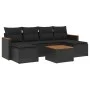 7-piece garden dining set and black synthetic rattan cushions by , Garden sets - Ref: Foro24-3226223, Price: 378,71 €, Discou...