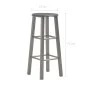 Kitchen stools 2 units anthracite gray MDF by vidaXL, Kitchen stools - Ref: Foro24-284387, Price: 69,79 €, Discount: %