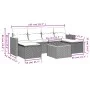 7-piece garden dining set and black synthetic rattan cushions by , Garden sets - Ref: Foro24-3226223, Price: 378,71 €, Discou...