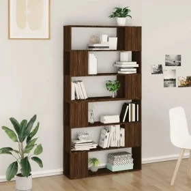 Brown oak shelving/space divider 100x24x188 cm by , Bookcases and shelves - Ref: Foro24-3187605, Price: 111,49 €, Discount: %