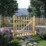 Gate for fence 100x100 impregnated hazel wood by , garden gates - Ref: Foro24-142591, Price: 83,55 €, Discount: %