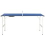 Mesa de ping pong con red azul 152x76x66 cm