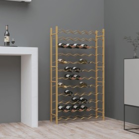 Gold metal wine rack for 72 bottles by , Wine racks - Ref: Foro24-340913, Price: 125,46 €, Discount: %
