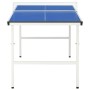 Mesa de ping pong con red azul 152x76x66 cm