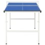 Mesa de ping pong con red azul 152x76x66 cm