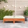 Fußstütze Gartenkissen 2 Stück Massivholz Kiefer braun Wachs von , Modulare Sofas für den Außenbereich - Ref: Foro24-838170, ...