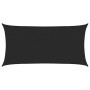 Toldo de vela negro HDPE 160 g/m² 3x6 m