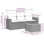 Juego de sofás jardín 4 pzas con cojines ratán sintético negro by , Garden sets - Ref: Foro24-3225761, Price: 245,29 €, Disco...
