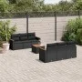 Garten-Essgruppe 7-teilig mit schwarzen Polstern aus synthetischem Rattan von , Gartensets - Ref: Foro24-3225789, Preis: 447,...