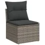 7-teiliges Gartensofa-Set mit grauen PE-Rattan-Kissen. von , Gartensets - Ref: Foro24-3225794, Preis: 412,22 €, Rabatt: %