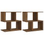 Nachttische 2 Stück Eichenbraunes Sperrholz 50x30x51,5cm von vidaXL, Nachttische - Ref: Foro24-815833, Preis: 51,04 €, Rabatt: %