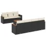 Set de sofás de jardín 8 piezas y cojines ratán sintético negro by , Garden sets - Ref: Foro24-3225804, Price: 464,31 €, Disc...