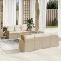 Juego de sofás de jardín con cojines beige 8 pzas ratán PE by , Garden sets - Ref: Foro24-3225806, Price: 536,16 €, Discount: %