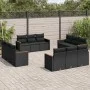 12-teiliges Gartensofa-Set mit schwarzen Kissen aus synthetischem Rattan. von , Gartensets - Ref: Foro24-3225831, Preis: 893,...