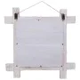 White recycled solid wood log mirror 70x70 cm by vidaXL, Mirrors - Ref: Foro24-283932, Price: 78,23 €, Discount: %
