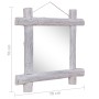 Weißer Spiegel aus recyceltem Massivholz, 70 x 70 cm von vidaXL, Spiegel - Ref: Foro24-283932, Preis: 78,70 €, Rabatt: %