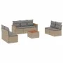 Juego de sofás jardín con cojines beige mezcla 8 pzas ratán PE by , Garden sets - Ref: Foro24-3225884, Price: 458,57 €, Disco...