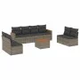 Gartenmöbel-Set 9-teilig mit grauen Polstern aus synthetischem Rattan von , Gartensets - Ref: Foro24-3225899, Preis: 480,77 €...