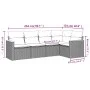 Gartenmöbel-Set, 5-teilig, mit schwarzen Polstern aus synthetischem Rattan. von , Gartensets - Ref: Foro24-3225943, Preis: 33...