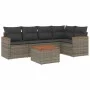 Gartenmöbel-Set, 6-teilig, mit grauen Polstern aus synthetischem Rattan. von , Gartensets - Ref: Foro24-3225955, Preis: 346,5...