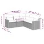 Gartenmöbel-Set, 5-teilig, mit schwarzen Polstern aus synthetischem Rattan. von , Gartensets - Ref: Foro24-3225957, Preis: 33...
