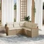 Gartensofa-Set mit 5-teiligen Kissen aus synthetischem Rattan in Beige. von , Gartensets - Ref: Foro24-3225960, Preis: 368,97...