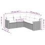 Gartensofa-Set mit 5-teiligen Kissen aus synthetischem Rattan in Beige. von , Gartensets - Ref: Foro24-3225960, Preis: 368,97...