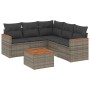 Gartenmöbel-Set, 6-teilig, mit grauen Polstern aus synthetischem Rattan. von , Gartensets - Ref: Foro24-3225969, Preis: 335,3...