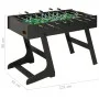 Futbolín plegable negro 121x61x80 cm de vidaXL, Mesas de futbolín - Ref: Foro24-91938, Precio: 164,09 €, Descuento: %