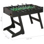 Futbolín plegable negro 121x61x80 cm de vidaXL, Mesas de futbolín - Ref: Foro24-91938, Precio: 189,29 €