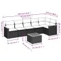 Set de sofás de jardín 7 piezas con cojines ratán PE gris de , Conjuntos de jardín - Ref: Foro24-3225997, Precio: 400,69 €, D...