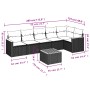 Set de sofás de jardín 7 piezas con cojines ratán PE gris by , Garden sets - Ref: Foro24-3225997, Price: 393,17 €, Discount: %