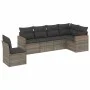 Set de muebles de jardín 6 pzas y cojines ratán sintético gris de , Conjuntos de jardín - Ref: Foro24-3226018, Precio: 359,67...