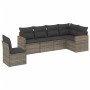 Set de muebles de jardín 6 pzas y cojines ratán sintético gris by , Garden sets - Ref: Foro24-3226018, Price: 353,95 €, Disco...