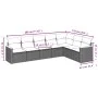 Set de sofás de jardín 7 piezas con cojines ratán PE gris by , Garden sets - Ref: Foro24-3226032, Price: 415,72 €, Discount: %