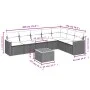 Set de sofás de jardín 8 pzas y cojines ratán sintético gris by , Garden sets - Ref: Foro24-3226039, Price: 455,55 €, Discoun...