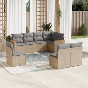 Gartensofa-Set mit 8-teiligen beigen Kissen aus PE-Rattan-Mischung. von , Gartensets - Ref: Foro24-3226045, Preis: 481,05 €, ...