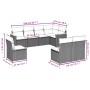 Juego de sofás jardín con cojines beige mezcla 8 pzas ratán PE by , Garden sets - Ref: Foro24-3226045, Price: 491,95 €, Disco...