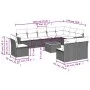 Set de sofás de jardín 11pzas con cojines ratán sintético beige by , Garden sets - Ref: Foro24-3226079, Price: 690,61 €, Disc...