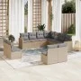 Gartensofagarnitur mit beigen Kissen, 11-teilig, aus PE-Rattan-Mischung. von , Gartensets - Ref: Foro24-3226087, Preis: 649,6...