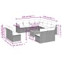 12-teiliges Gartensofa-Set mit schwarzen Kissen aus synthetischem Rattan. von , Gartensets - Ref: Foro24-3226091, Preis: 595,...