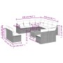 Set de sofás de jardín 12 pzas y cojines ratán sintético marrón by , Garden sets - Ref: Foro24-3226093, Price: 703,18 €, Disc...