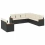 8-teiliges Gartensofa-Set und Kissen aus schwarzem Kunststoff-Rattan. von , Gartensets - Ref: Foro24-3226098, Preis: 541,98 €...