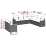 Set de sofás de jardín 8 piezas y cojines ratán sintético negro by , Garden sets - Ref: Foro24-3226098, Price: 541,98 €, Disc...