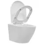 Spülrandloses Wand-WC aus weißer Keramik von vidaXL, Badezimmer - Ref: Foro24-145237, Preis: 171,20 €, Rabatt: %