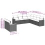 Gartenmöbel-Set 9-teilig mit grauen Polstern aus synthetischem Rattan von , Gartensets - Ref: Foro24-3226102, Preis: 537,63 €...